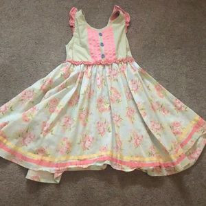 Matilda Jane sz 10 girls floral, cross back dress
